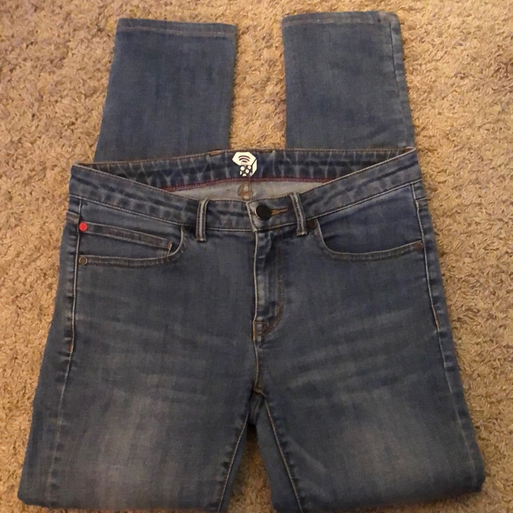 Mountain Hardwear Blue Straight Jeans Classic Style